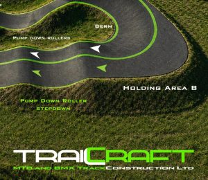 Cropped track and logo